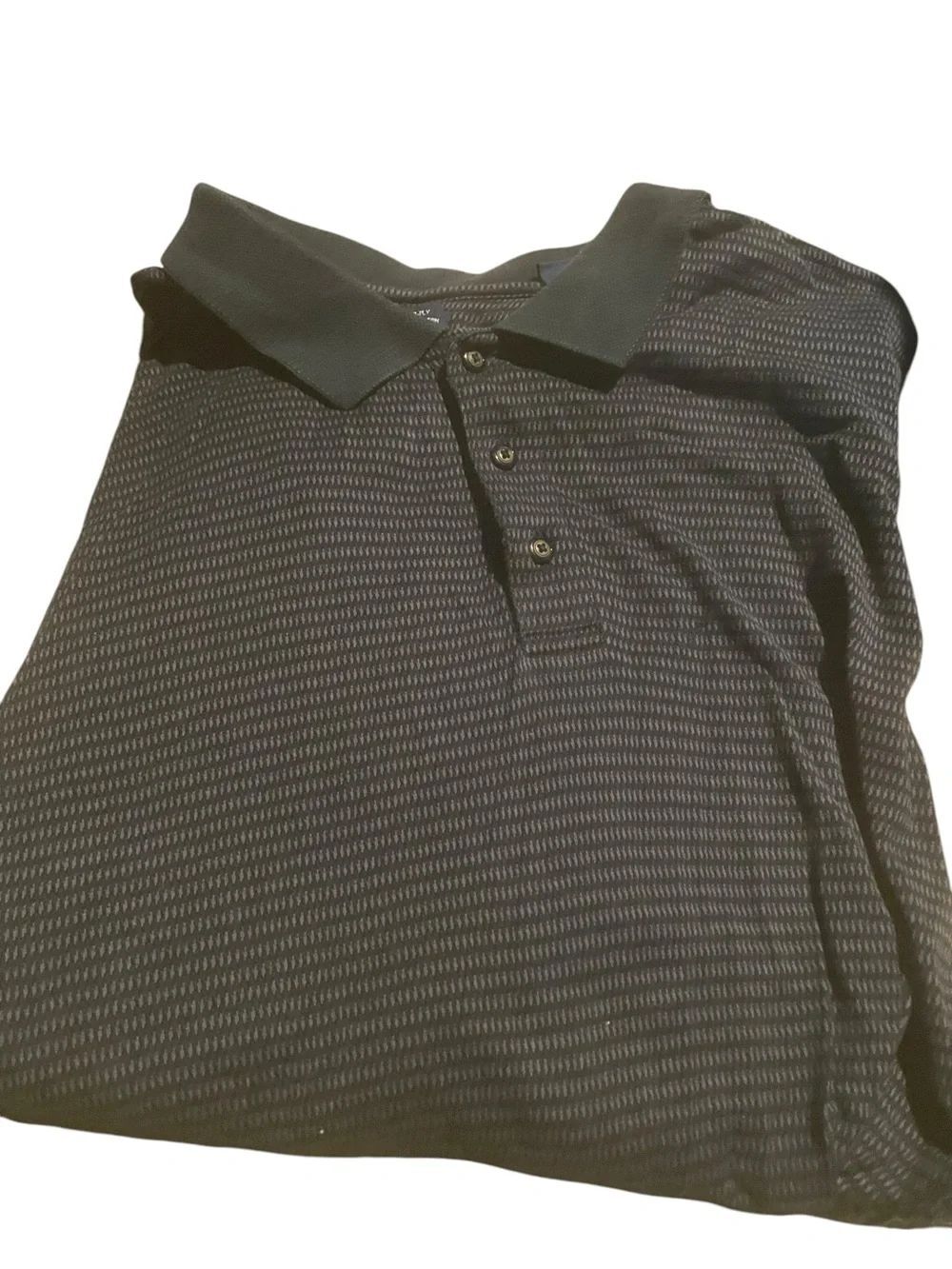 Pebble Beach size XL Men's navy Patterned Polo Shirt